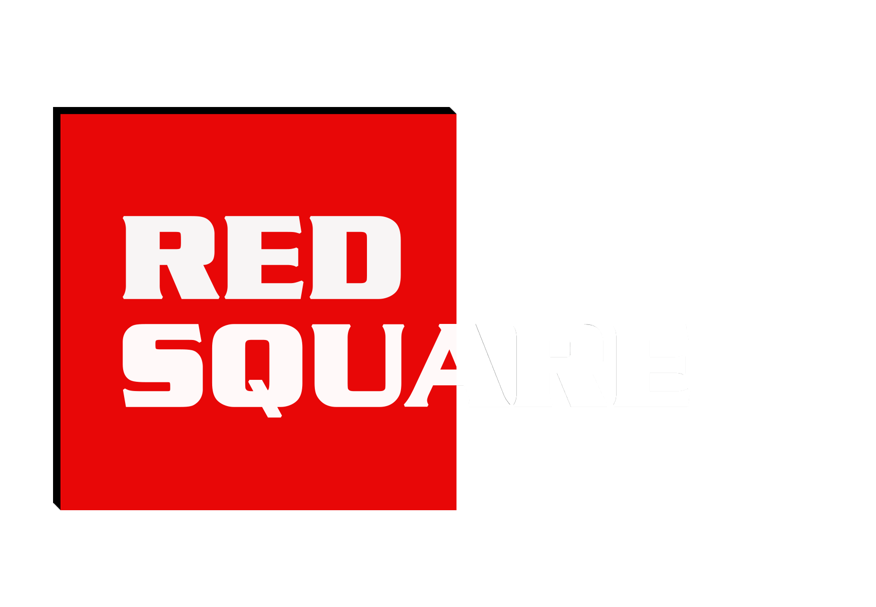 Red Square with White Rectangle Logo LogoDix