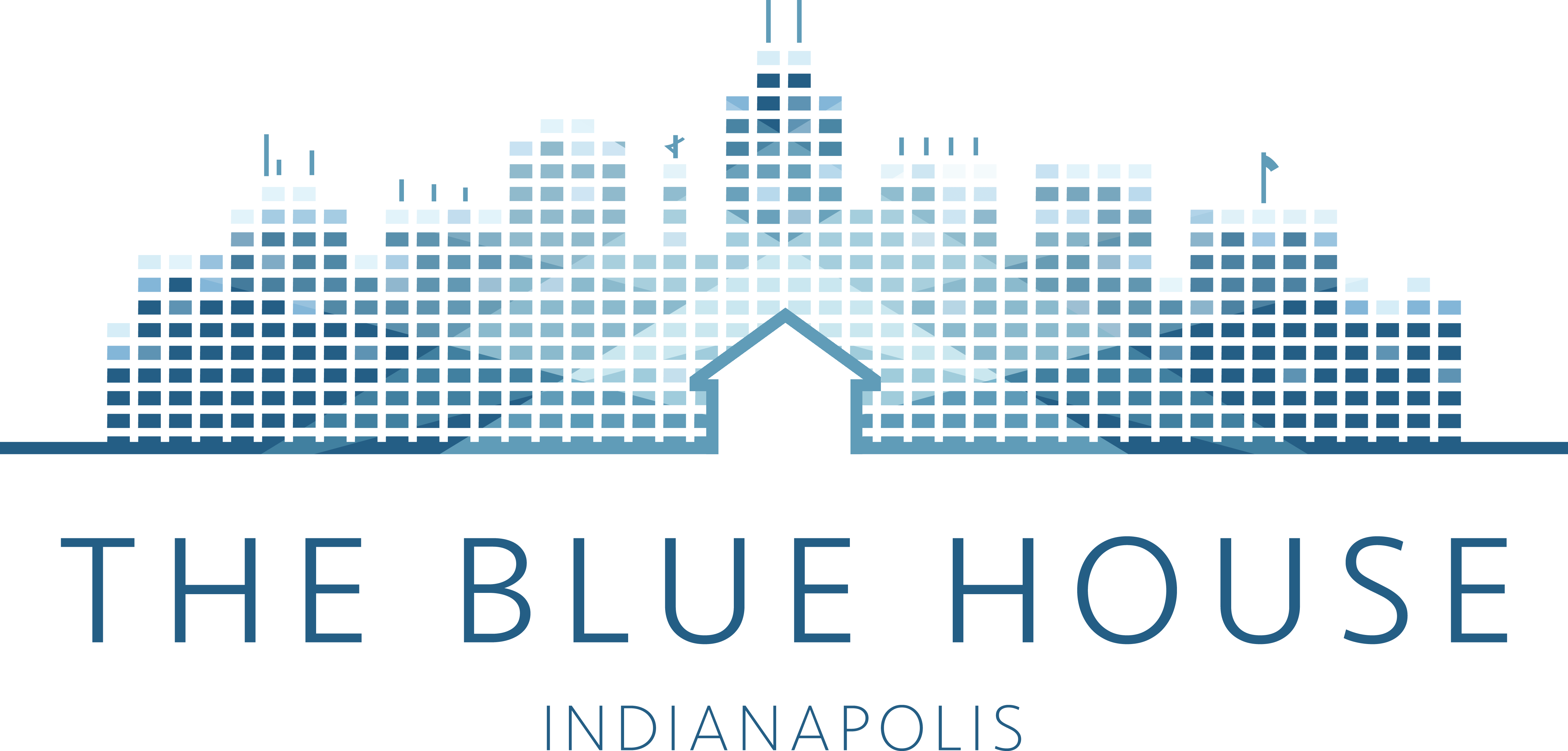 Blue House Logo LogoDix