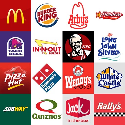 Red Fast Food Logo LogoDix
