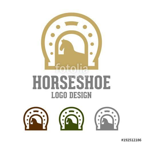 Horse and Horseshoe Logo LogoDix