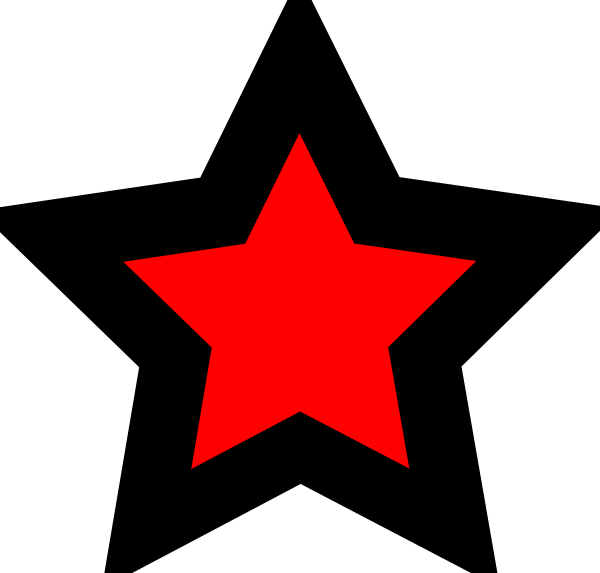 Red and Black Star Logo