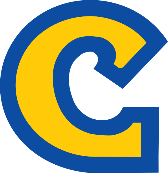 Blue and Yellow C Logo LogoDix