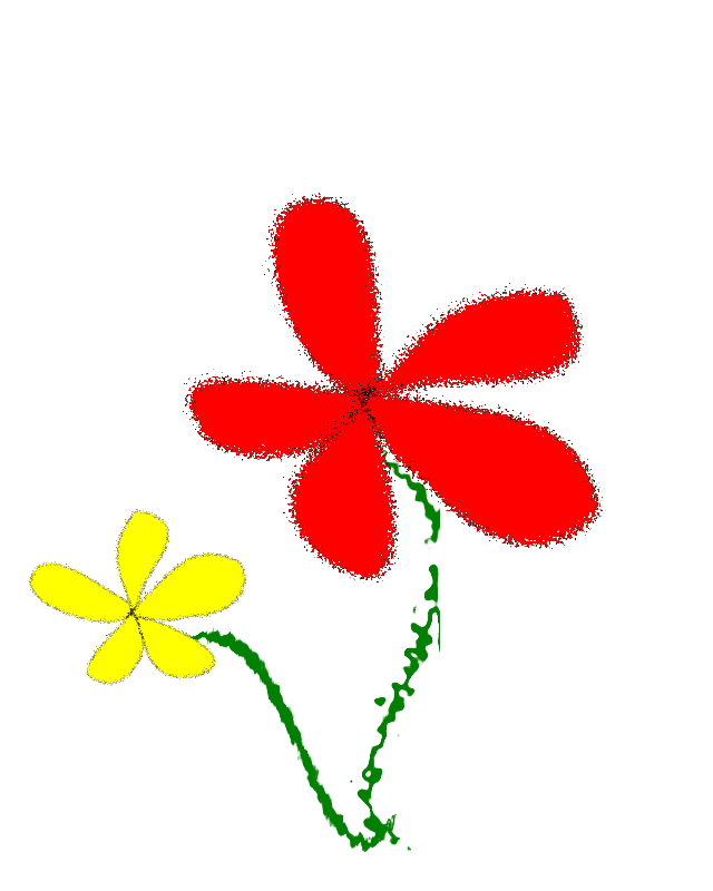 Red and Yellow Flower Logo