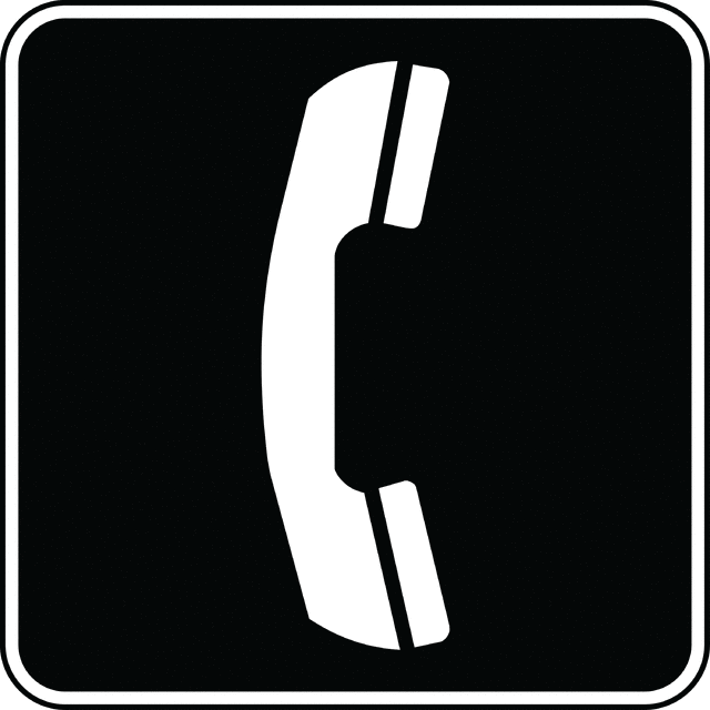 Black and White Phone Logo LogoDix