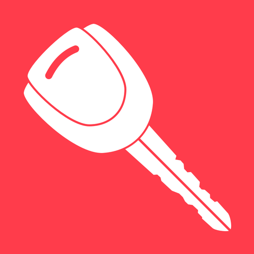 Red Key Logo LogoDix