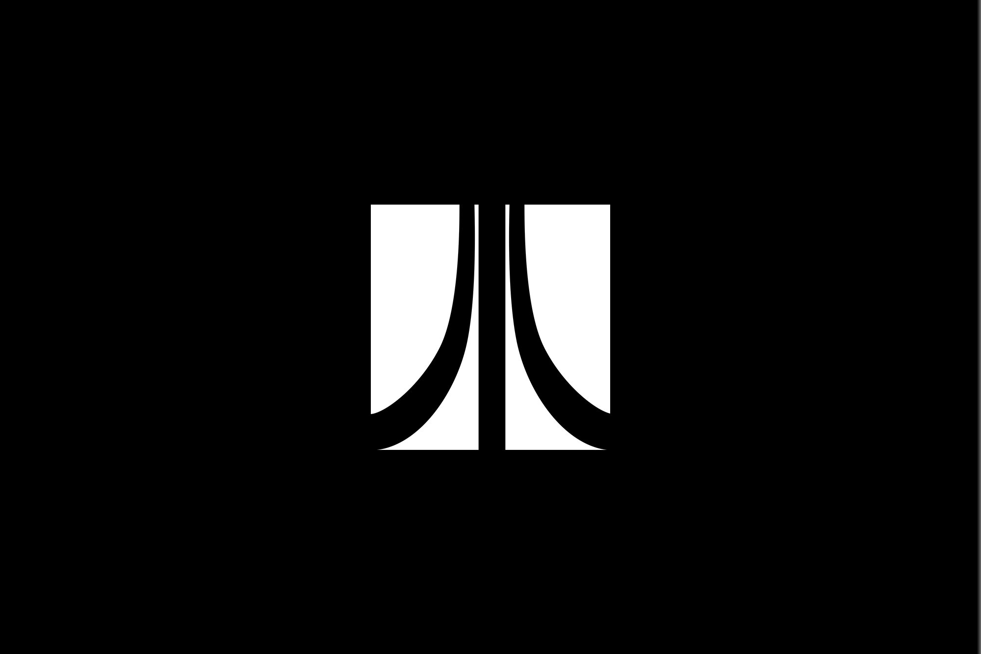 Black and White Lines Logo LogoDix