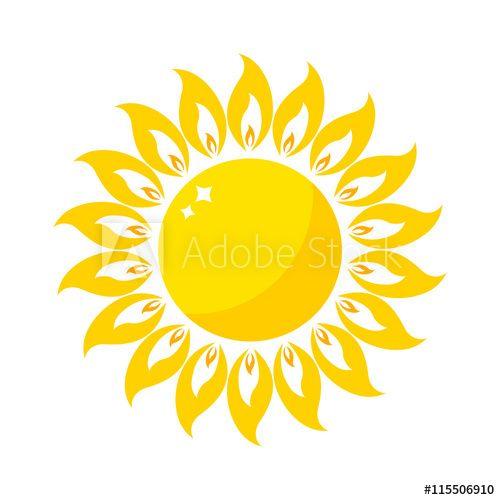 Yellow Sun Logo LogoDix