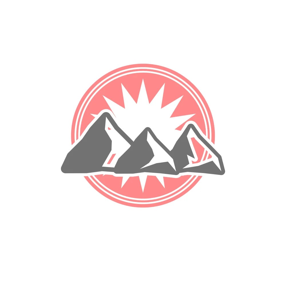 Red Mountain Red Circle Logo LogoDix