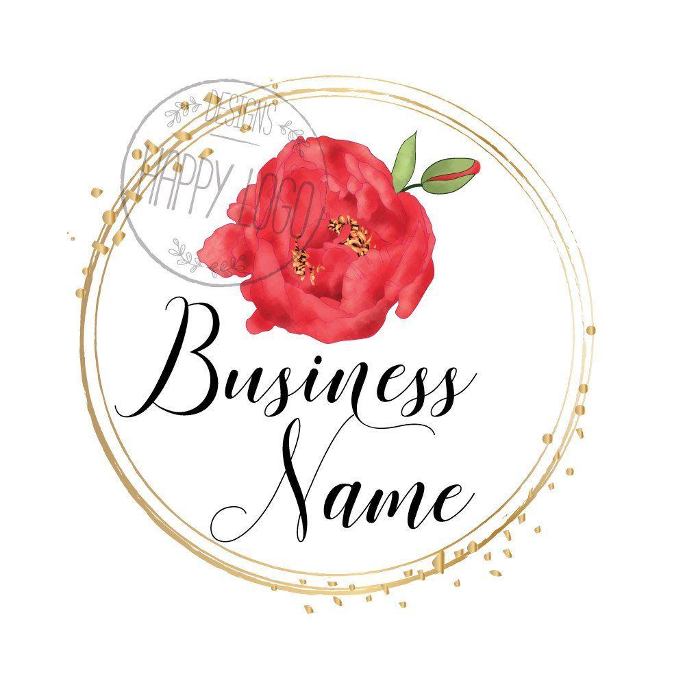 Red Flowers Logo LogoDix