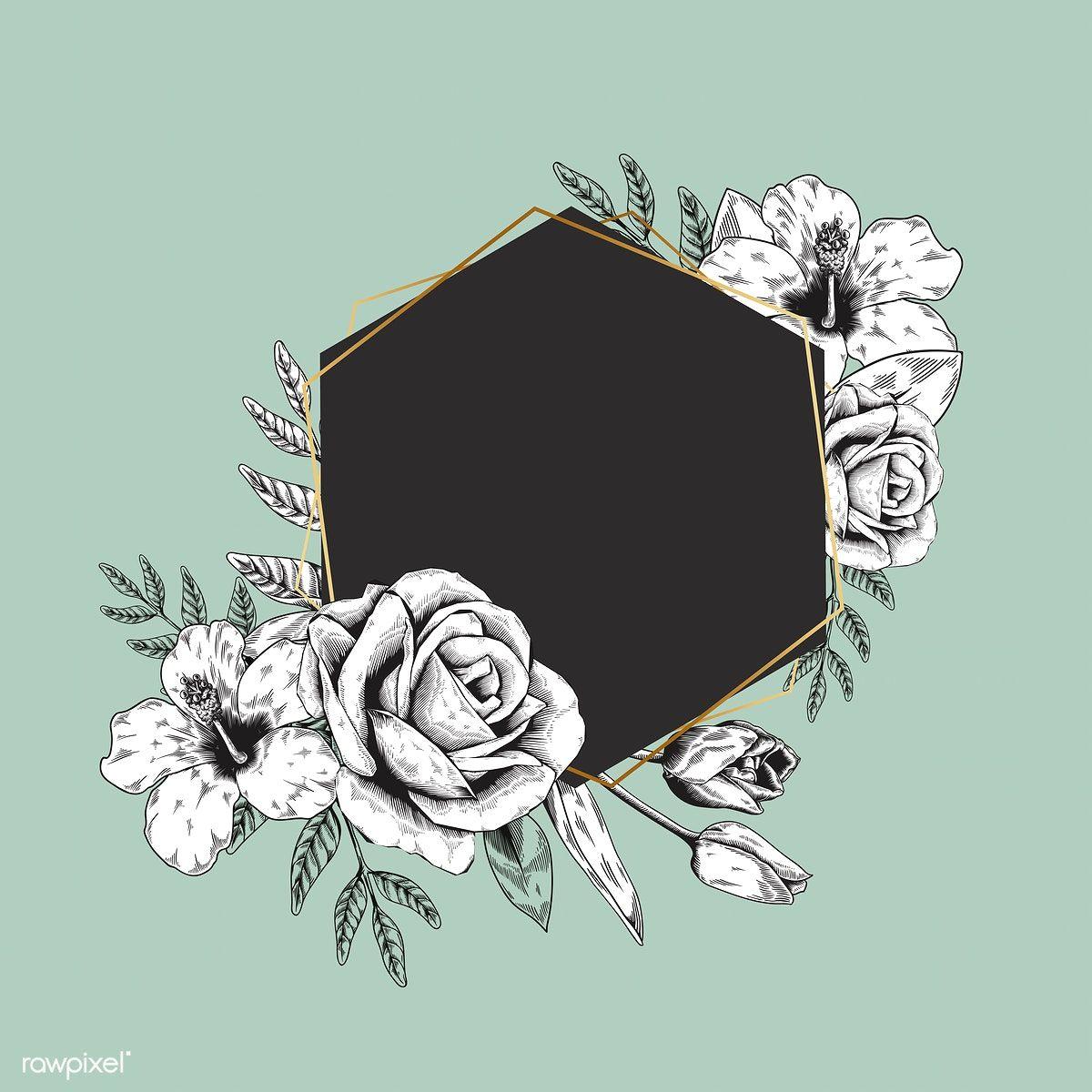 Blank Floral Logo LogoDix