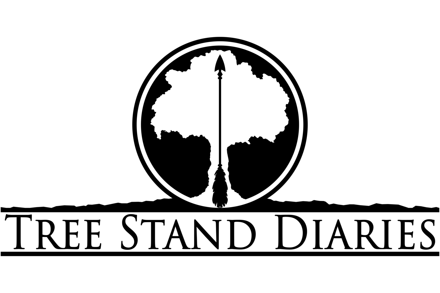 Black and White Tree Logo