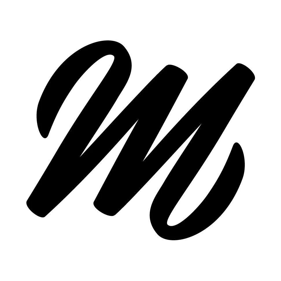 Black M Logo LogoDix