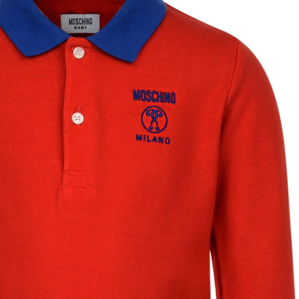 Blue with Red Polo Logo
