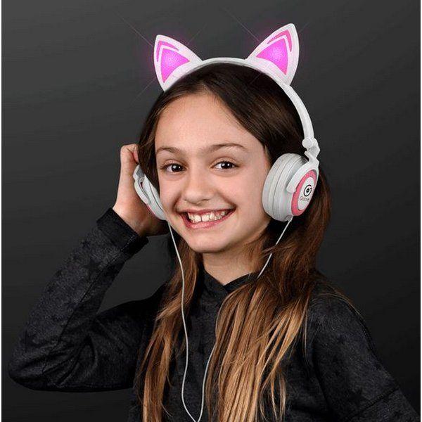 Cat with Headphones Logo LogoDix
