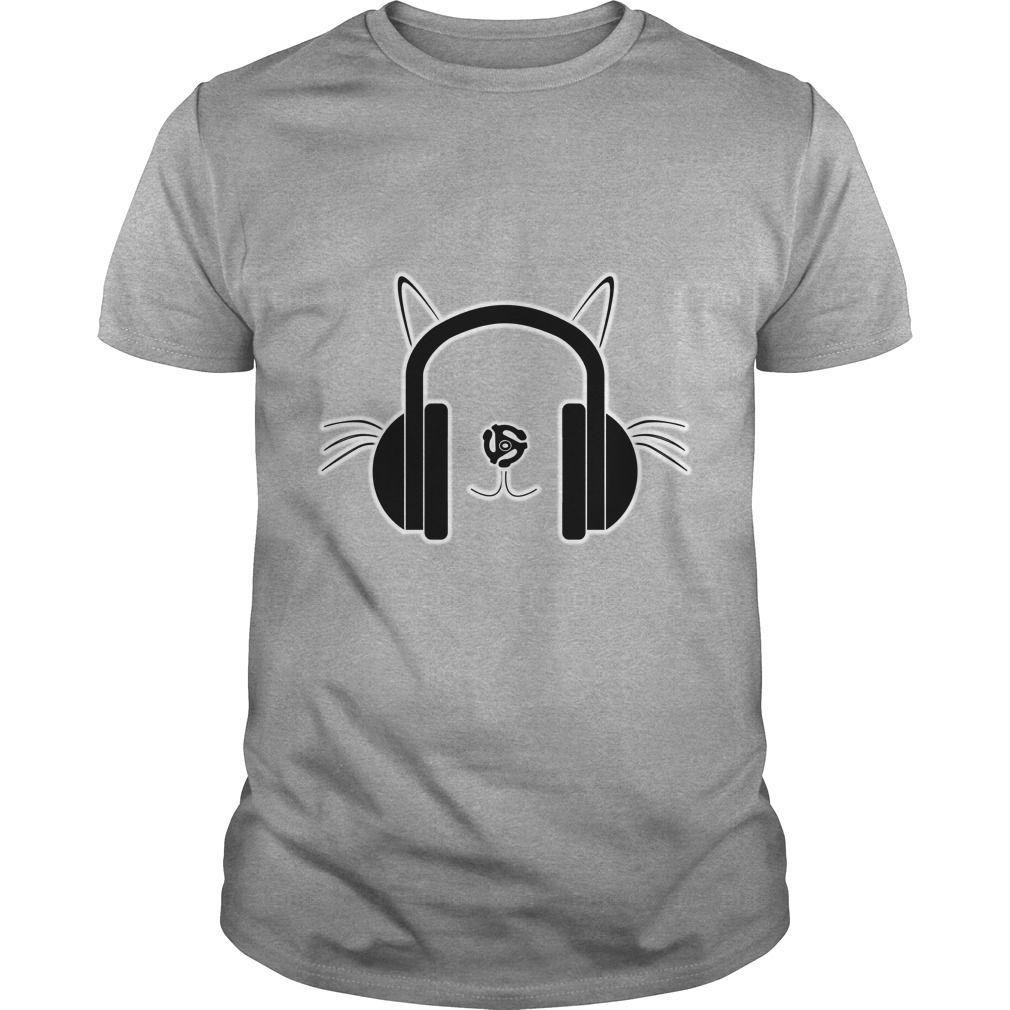 Cat with Headphones Logo LogoDix