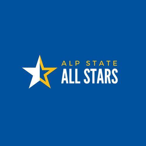 Blue and Yellow Star Logo LogoDix