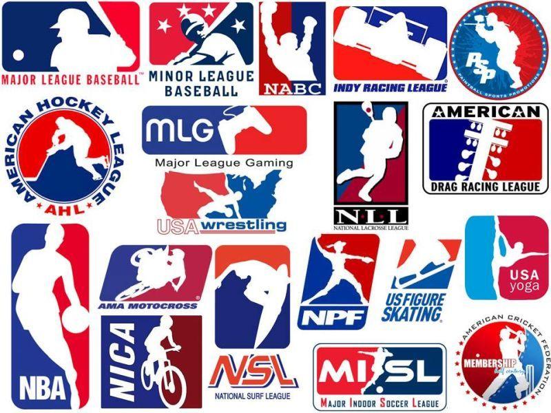 Red and Blue Sports Logo LogoDix