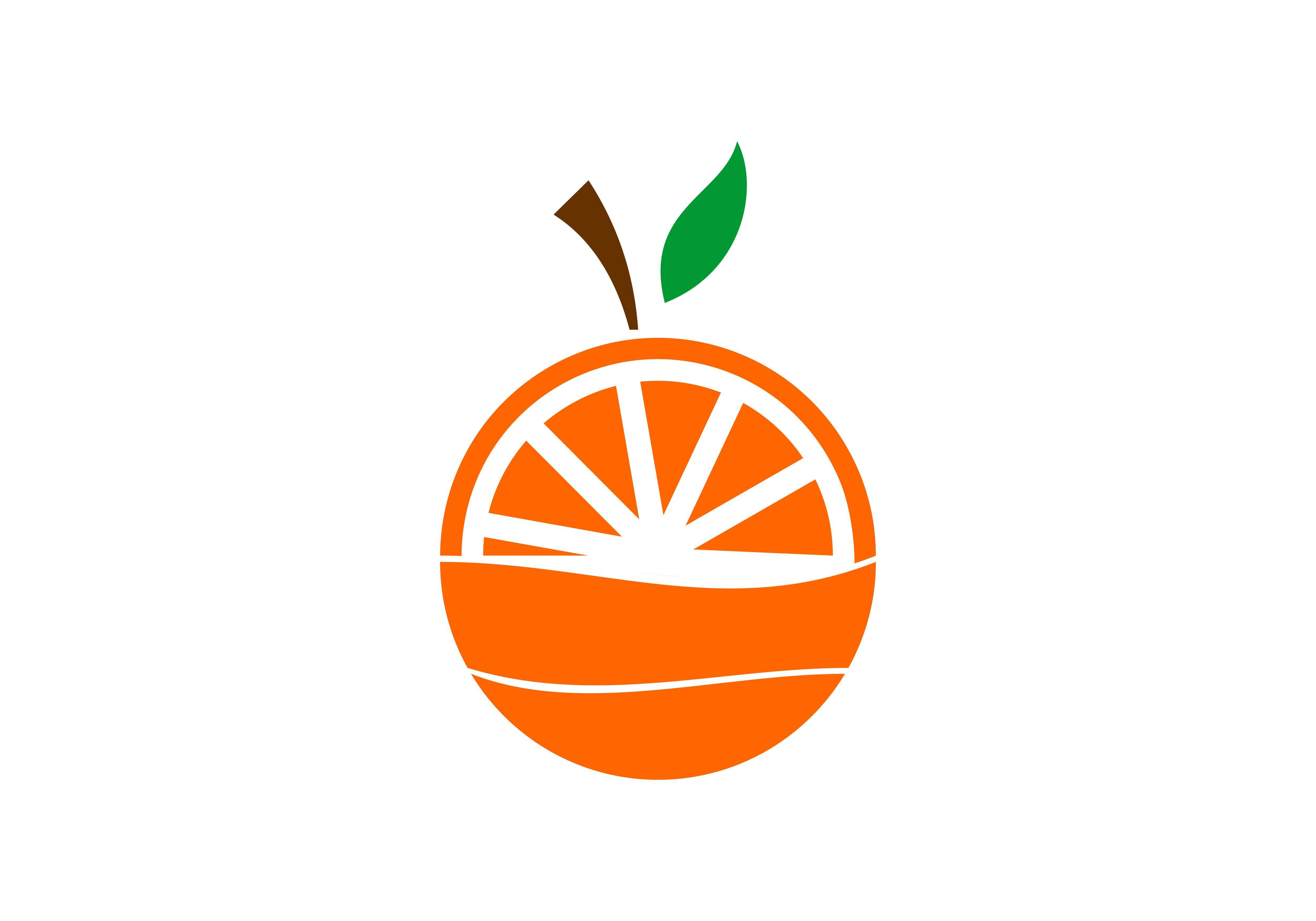 Orange Fruit Logo LogoDix