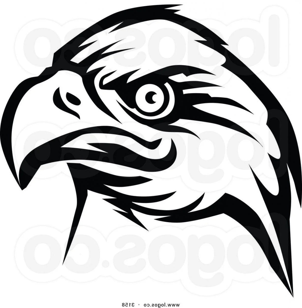 Black and White Philadelphia Eagles Logo LogoDix