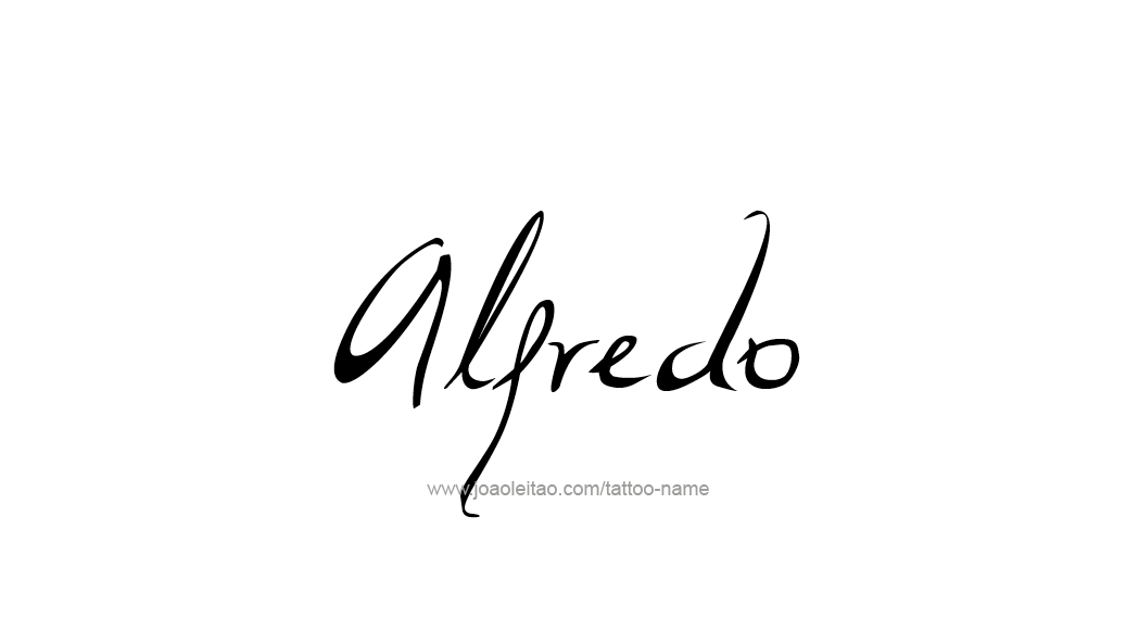Alfredo Name Logo