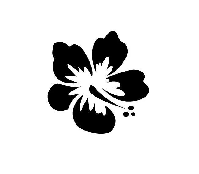 Black Flower Logo LogoDix