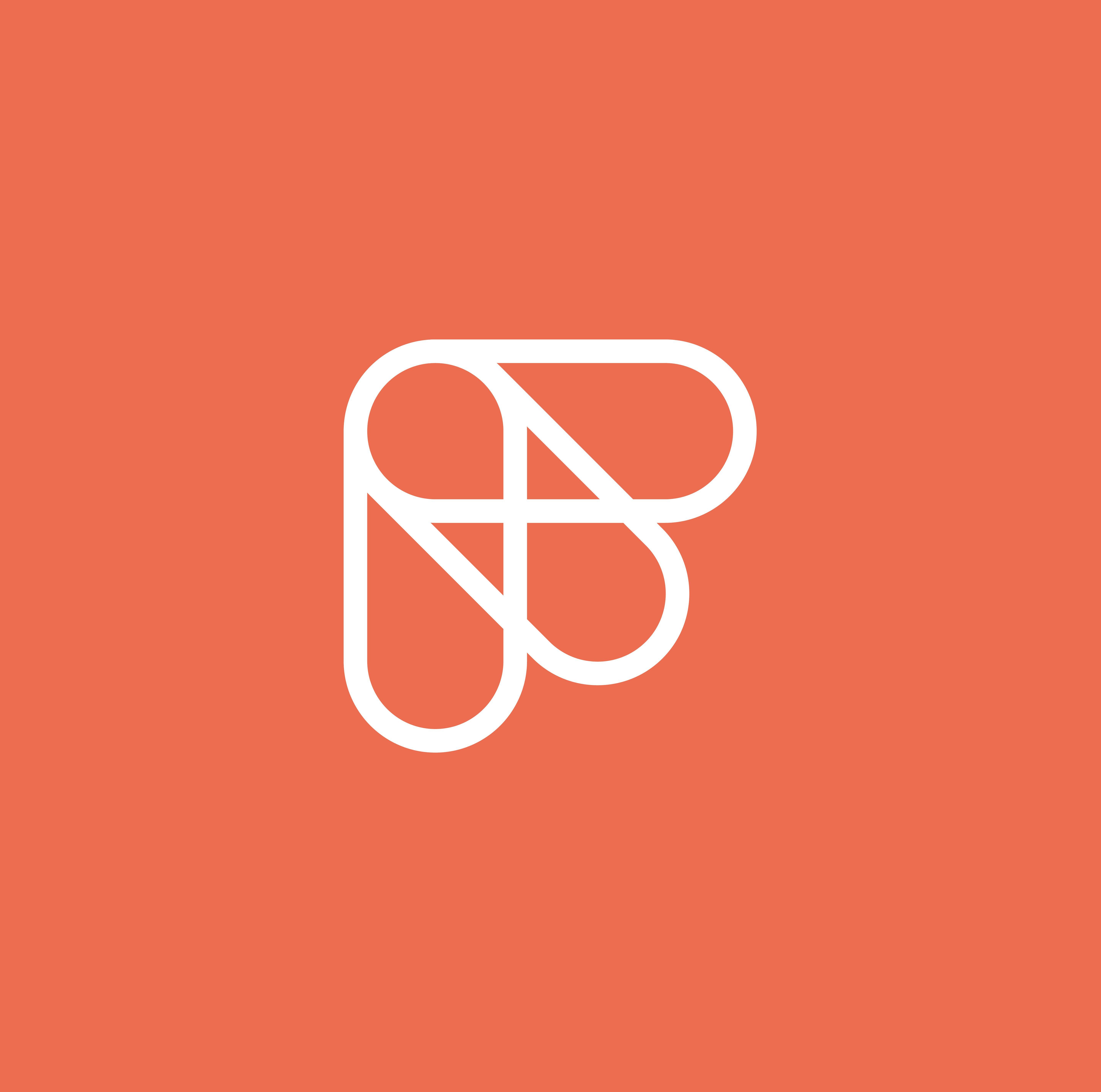 Red and Orange B Logo LogoDix