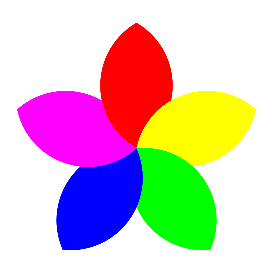 Rainbow Flower Logo LogoDix