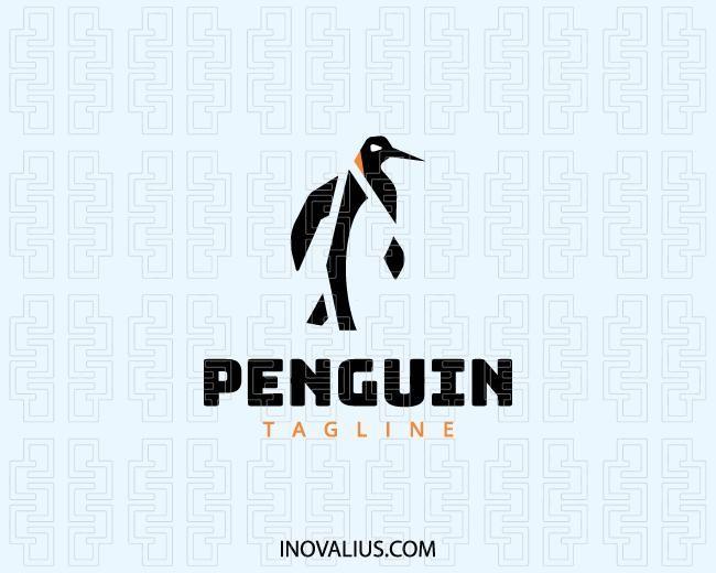 Orange Penguin Logo LogoDix
