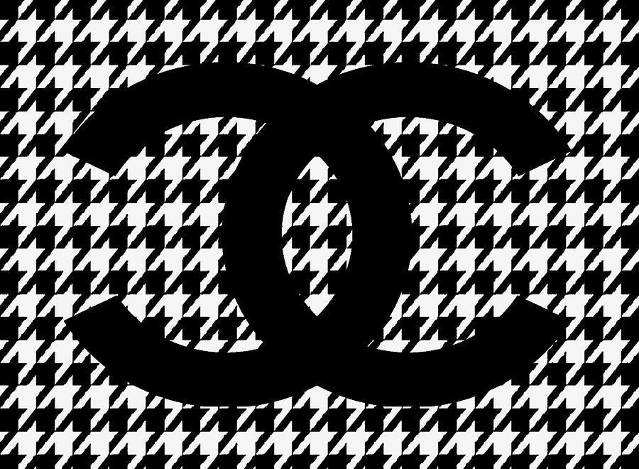 Black and White Chanel Logo LogoDix