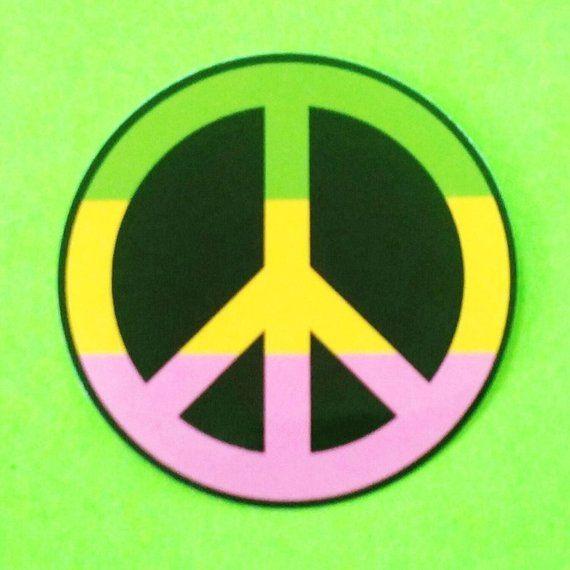 Yellow Peace Sign Logo LogoDix