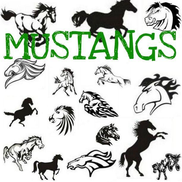 Mustang Horse School Logo LogoDix
