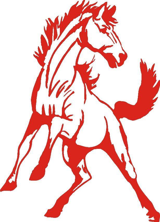 Mustang Horse School Logo