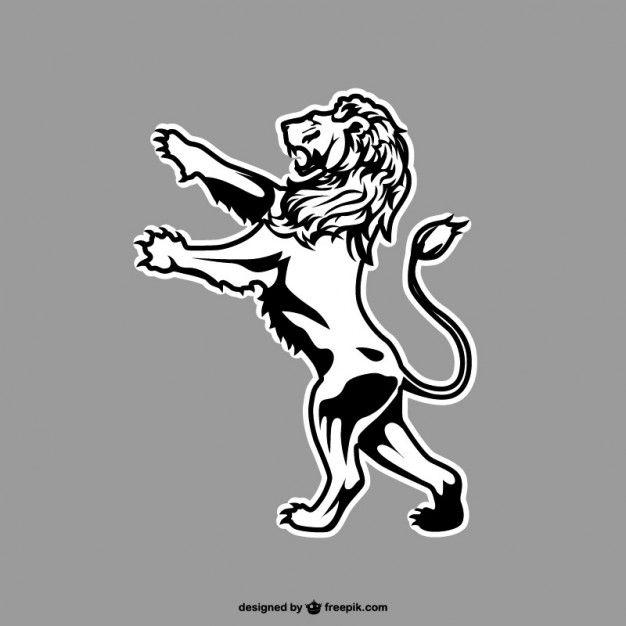 Standing Lion Logo LogoDix