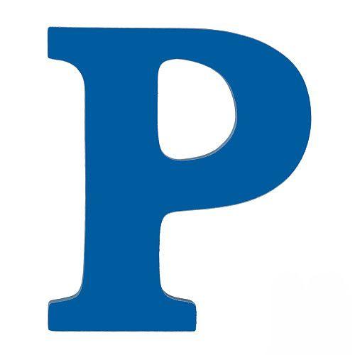 Blue Letter P Logo LogoDix