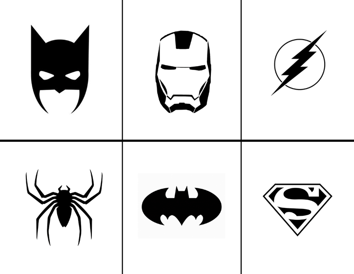 Marvel Superhero Logos Black And White DreamtoMeet