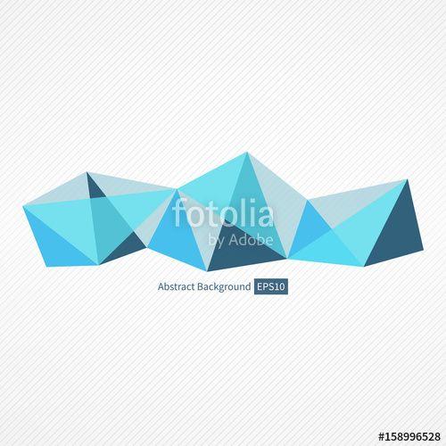 Striped White and Blue Background Logo