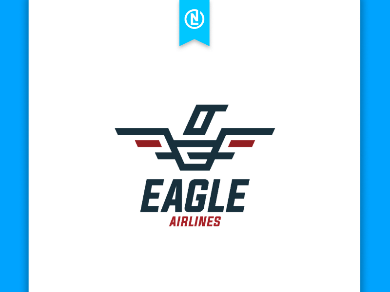 Airline with Eagle Logo LogoDix