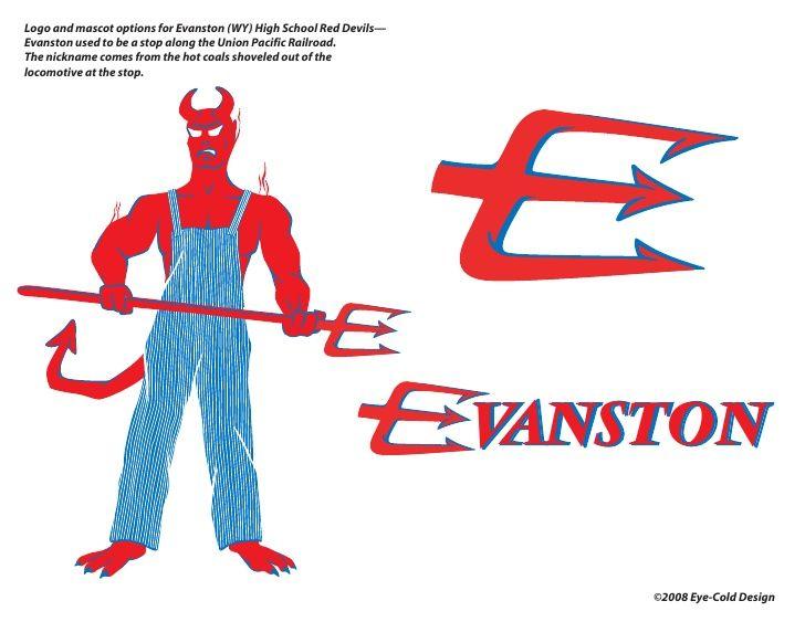 Evanston Red Devils Logo LogoDix