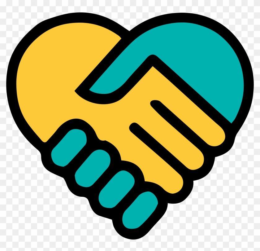 Blue and Yellow Heart Logo LogoDix