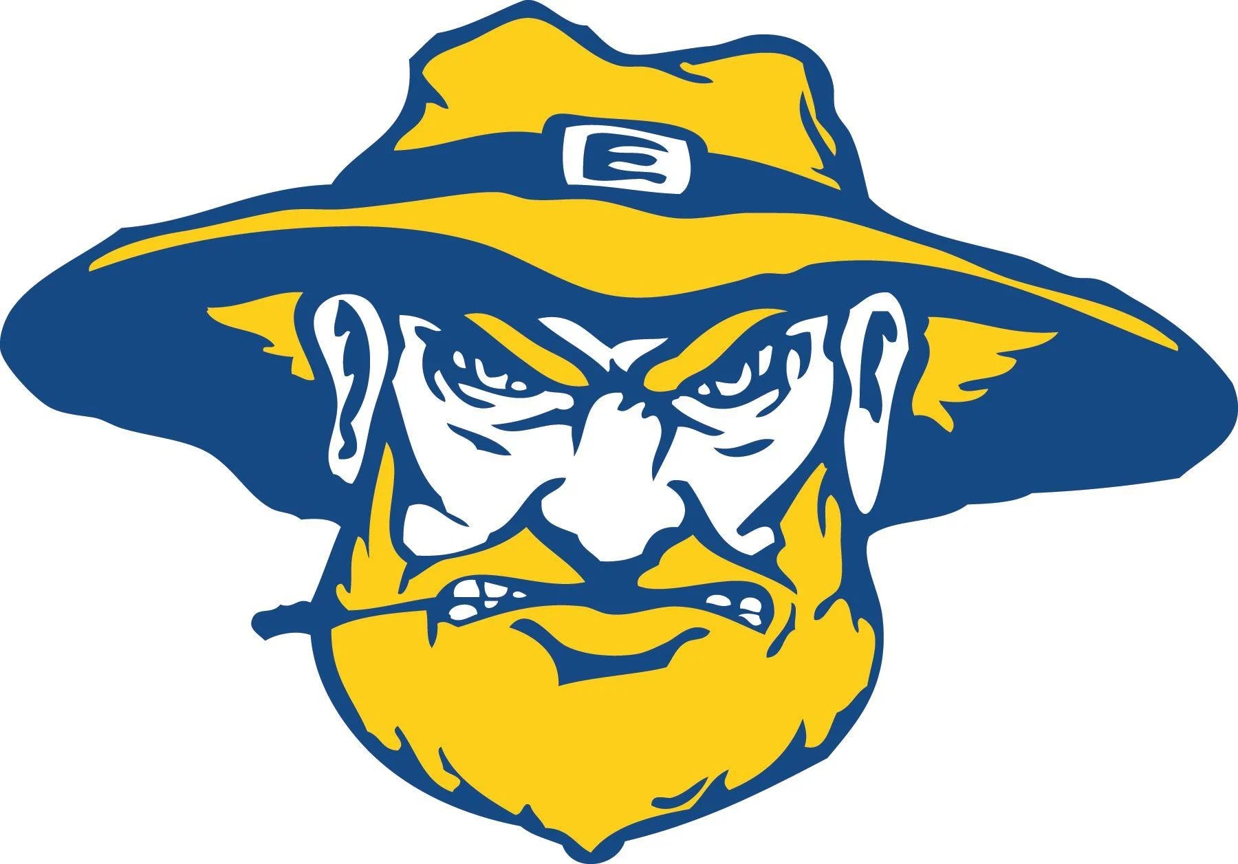 Blue and Yellow College Logo LogoDix