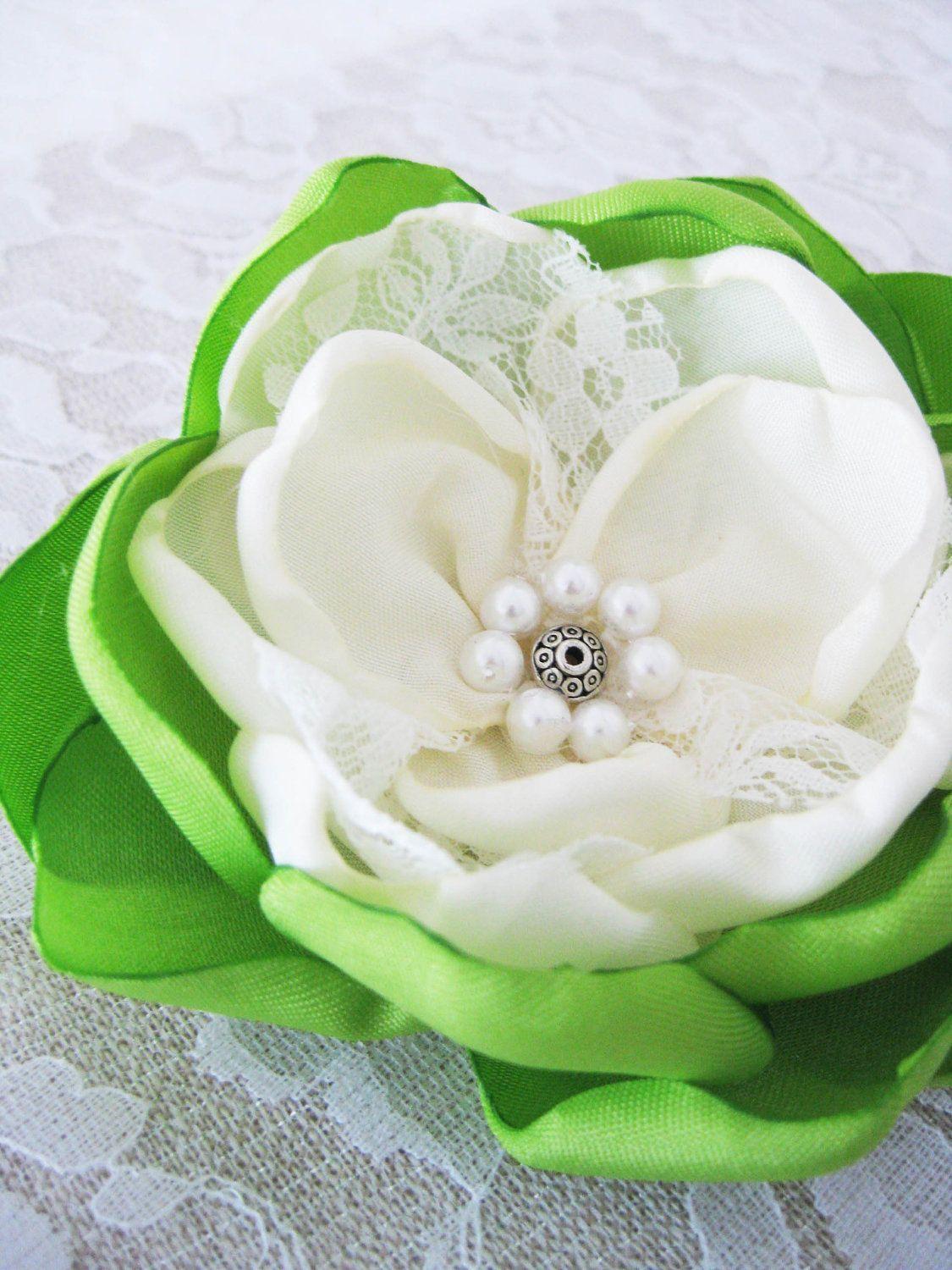 Green Flower Petal Logo LogoDix