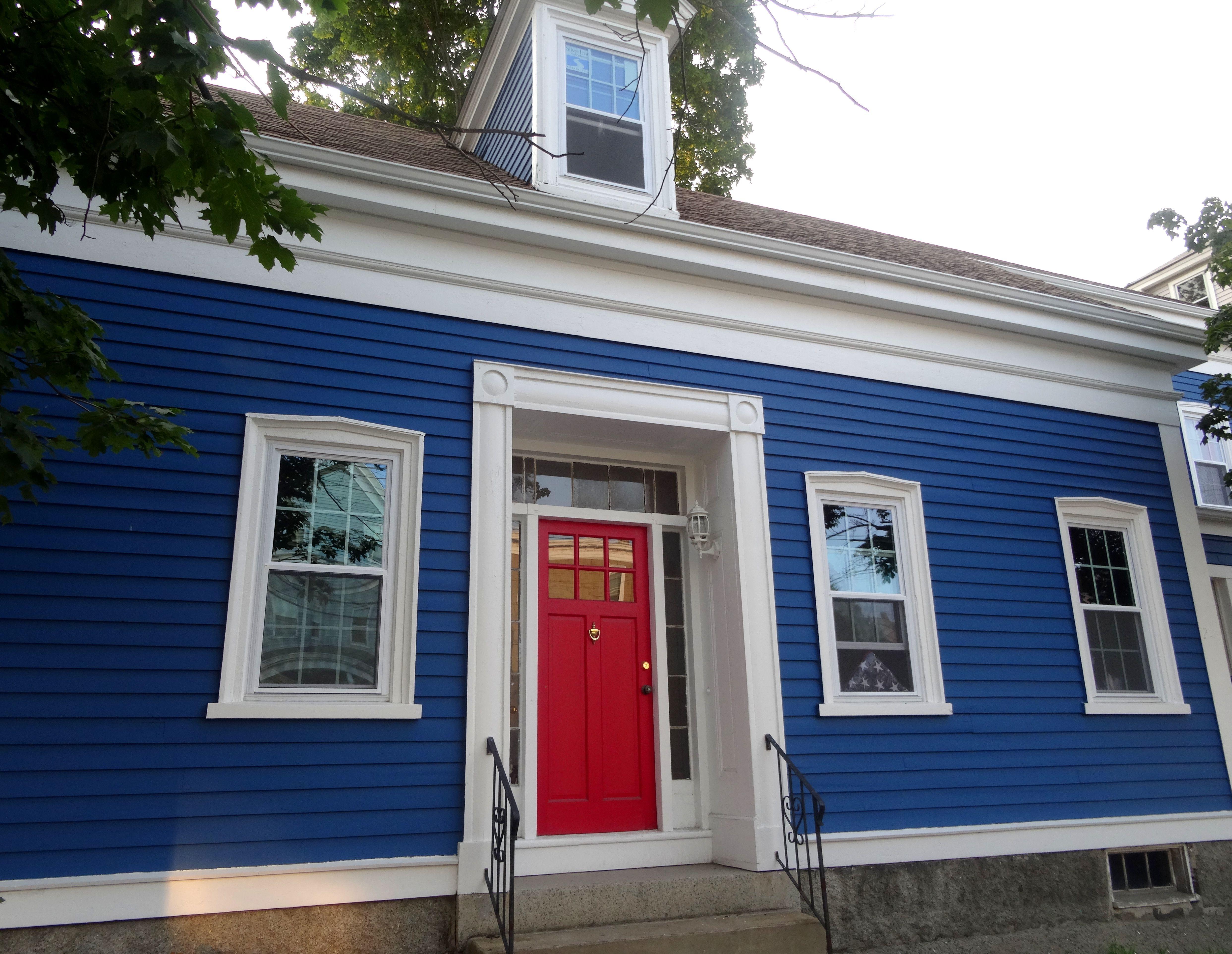 Red White Blue House Logo