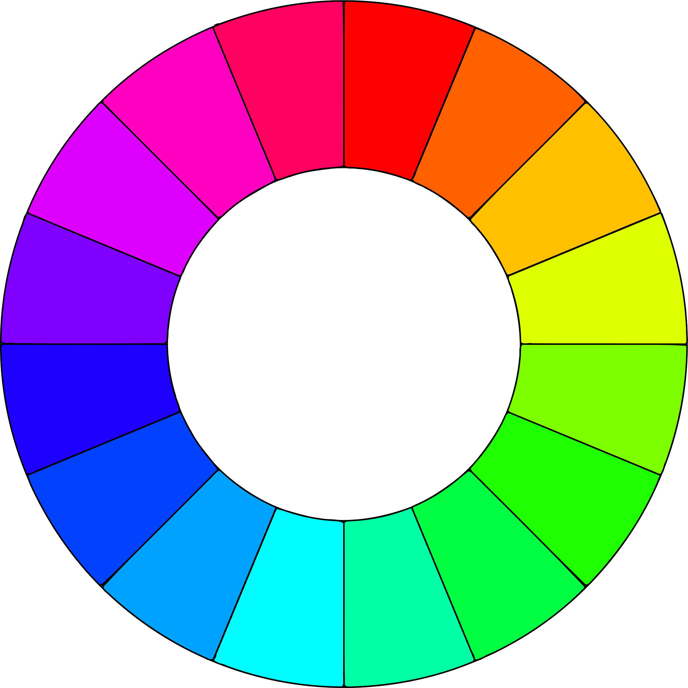 Rainbow Color Wheel Logo