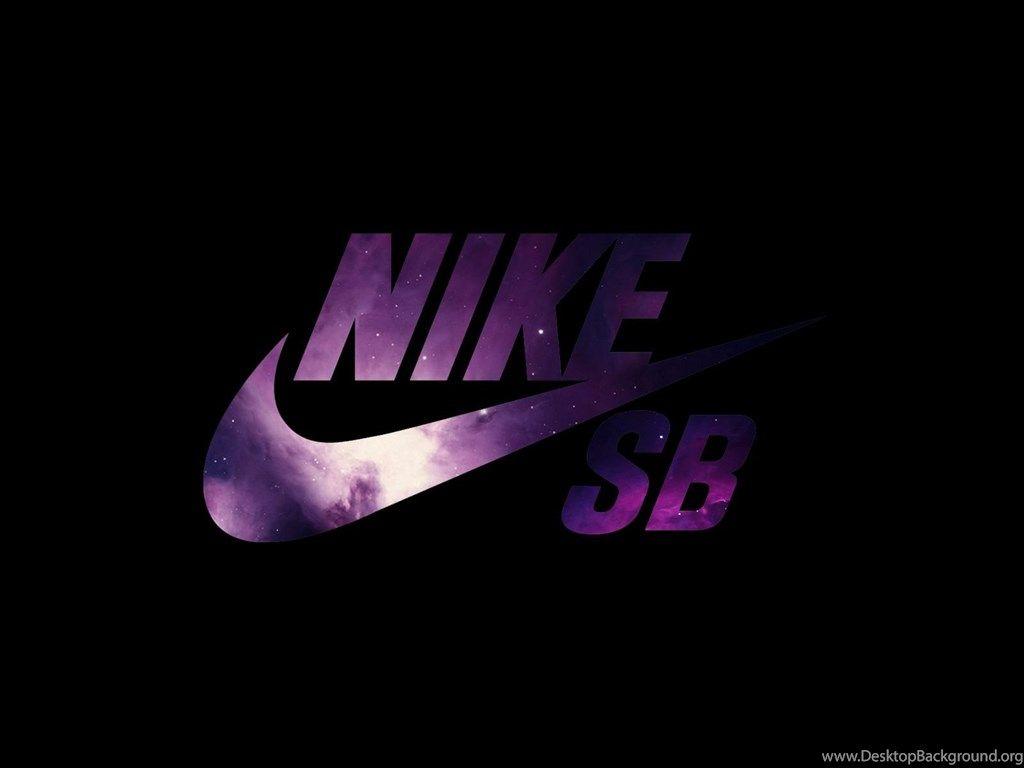 Purple Nike Logo