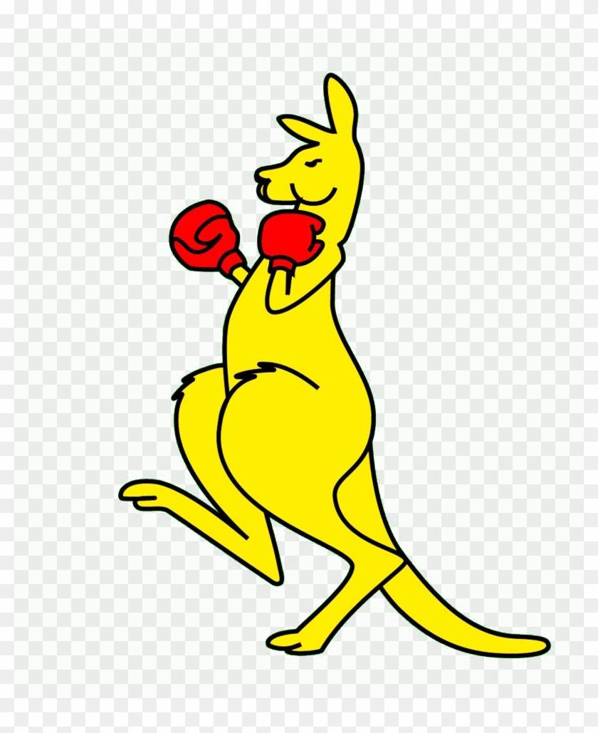 Boxing Kangaroo Logo LogoDix