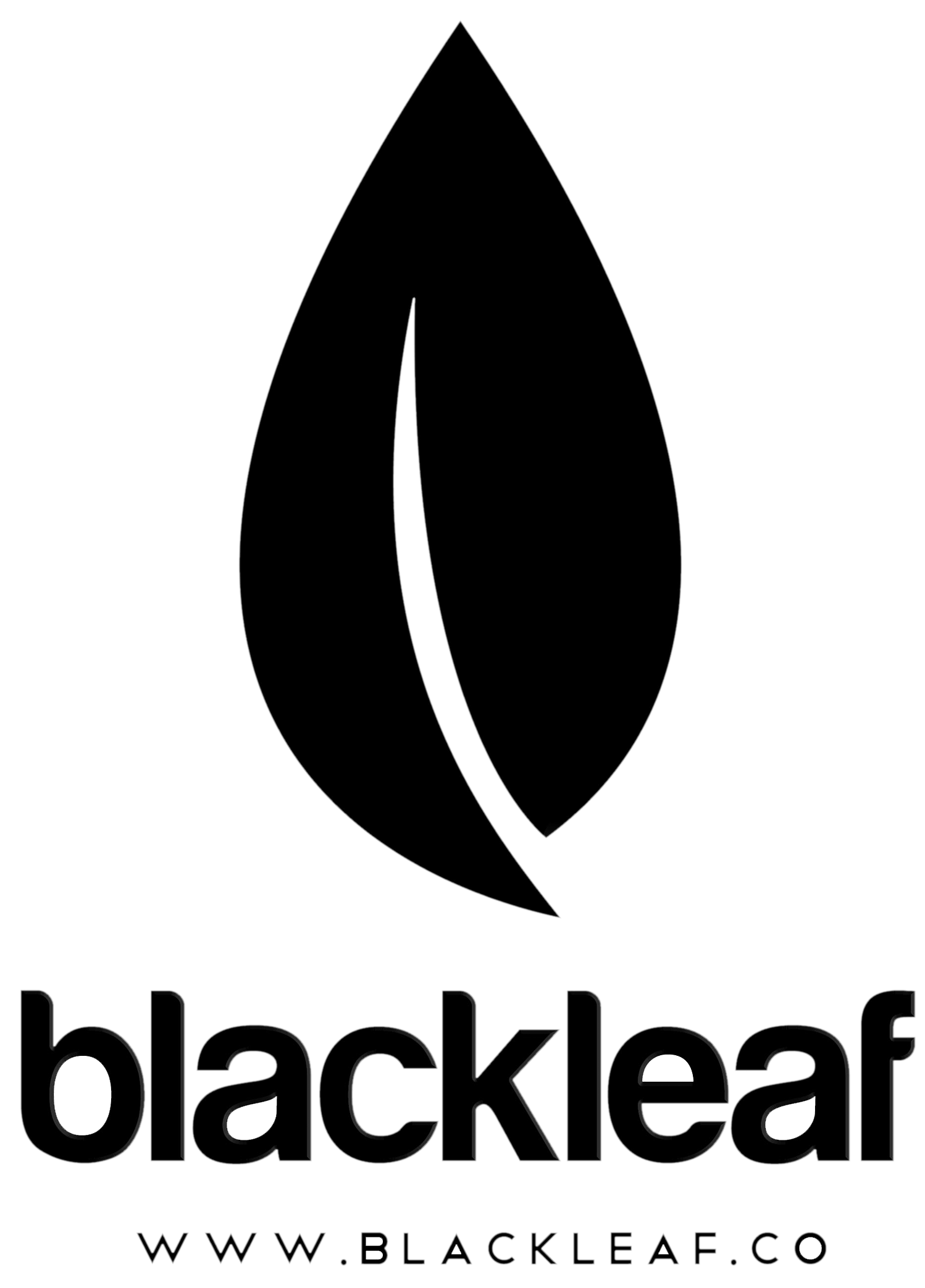 Black Leaf Logo LogoDix