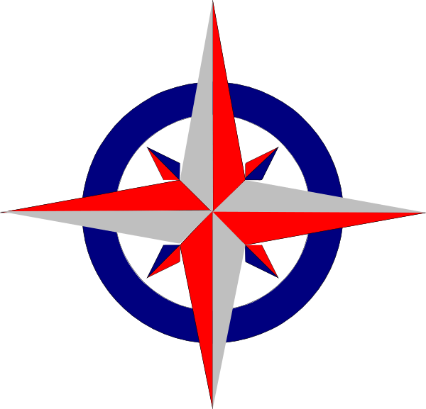 Blue and White Star Logo LogoDix