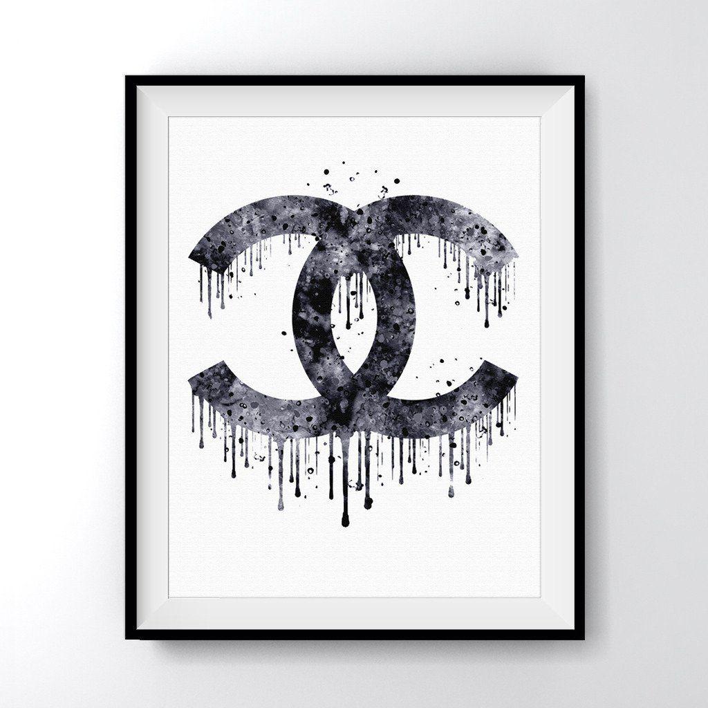 Chanel Drip Logo Vinyl Painting Stencil Size Pack High Quality Images