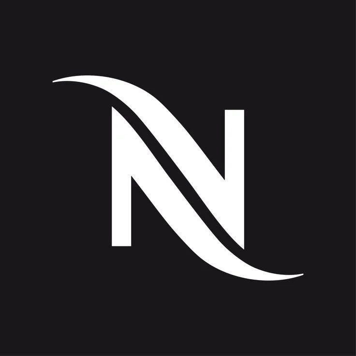 White with Black Square Logo LogoDix