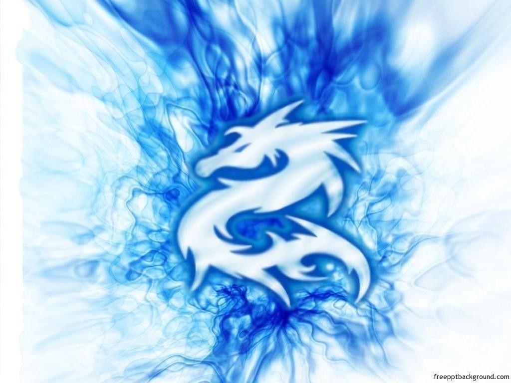 Cool Blue Dragon Logo LogoDix